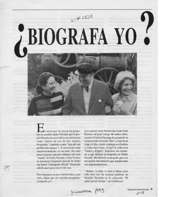 Biógrafa yo?  [artículo] Margarita Aguirre.