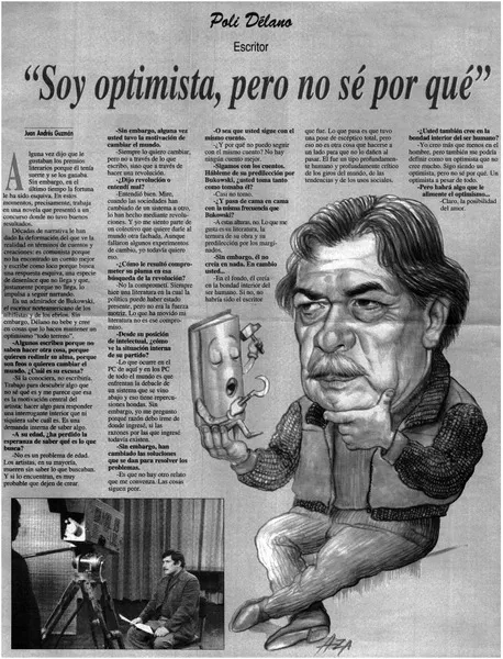 "Soy optimista, pero no sé por qué"  [artículo] Juan Andrés Guzmán.