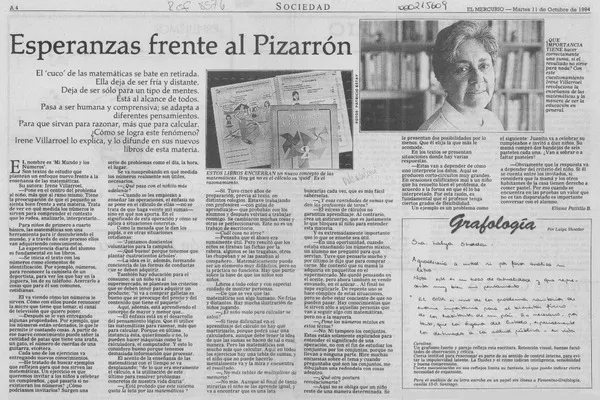 Esperanzas frente al pizarón  [artículo] Eliana Patillo B.