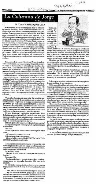 La Columna de Jorge  [artículo] Jorge Abasolo Aravena.
