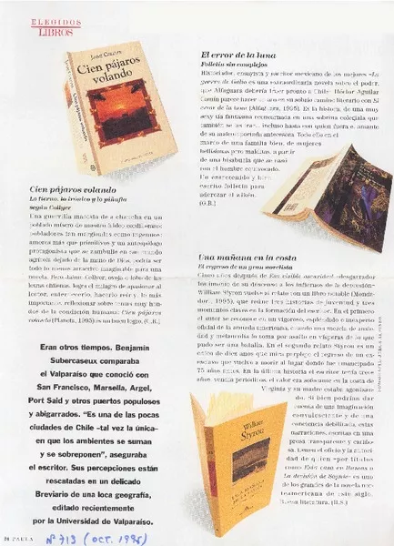 Libros elegidos  [artículo] G. R.