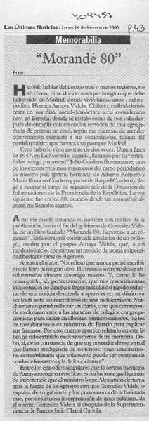 "Morandé 80"  [artículo] Filebo