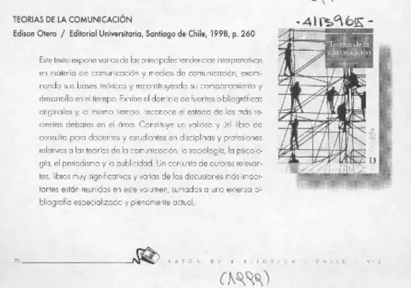 Teorías de la comunicación  [artículo]