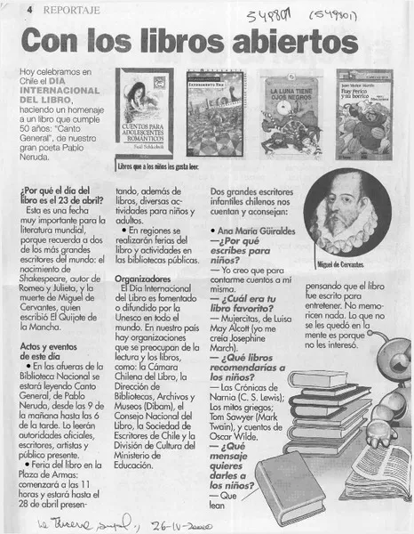 Con los libros abiertos  [artículo]
