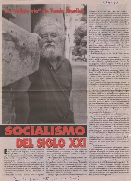Socialismo del siglo XXI  [artículo] Patricia Bravo