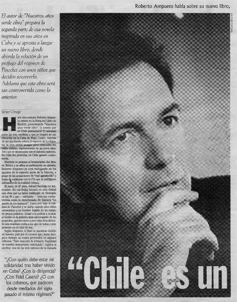 "Chile es un país quemado"  [artículo] Javier Ortega