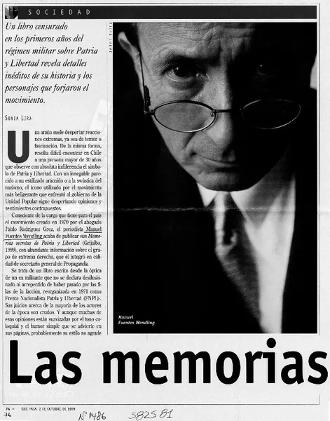 Las memorias de la araña  [artículo] Sonia Lira