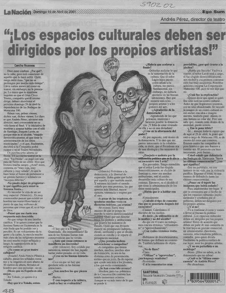 "¡Los espacios culturales deben ser dirigidos por los propios artistas!"  [artículo] Carolina Rousseau