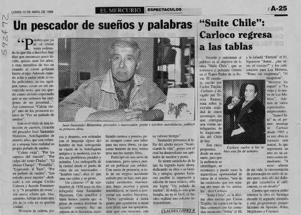 Un pescador de sueños y palabras  [artículo] Claudia López