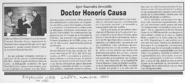 Doctor Honoris Causa  [artículo]