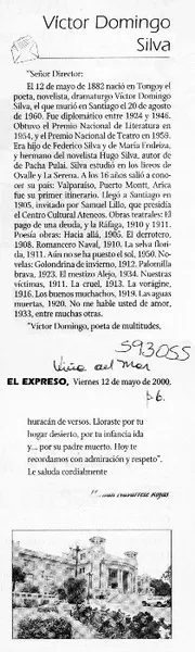 Víctor Domingo Silva  [artículo] Hernán Navarrete Rojas