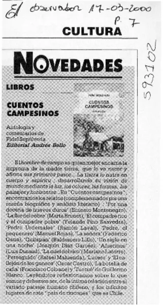 Cuentos campesinos  [artículo]