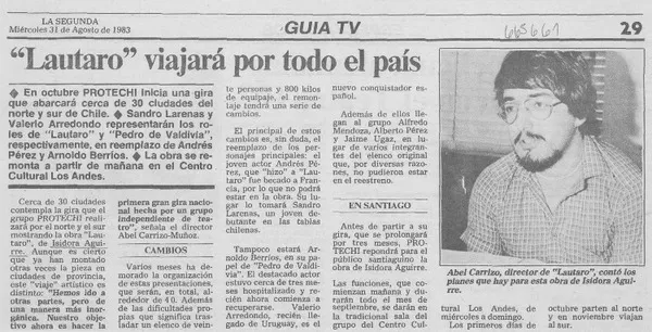 "Lautaro" viajará por todo el país.  [artículo]