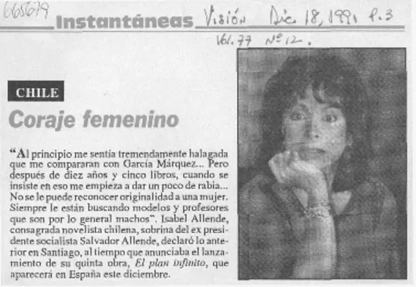 Coraje femenino.  [artículo]