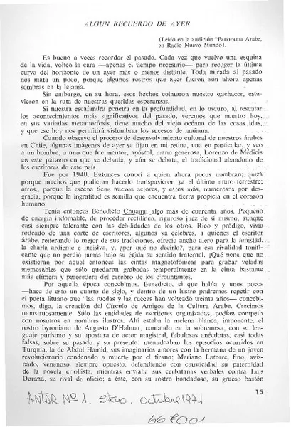 Algún recuerdo de ayer.  [artículo]