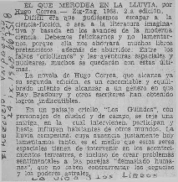 El que merodea en la lluvia  [artículo].