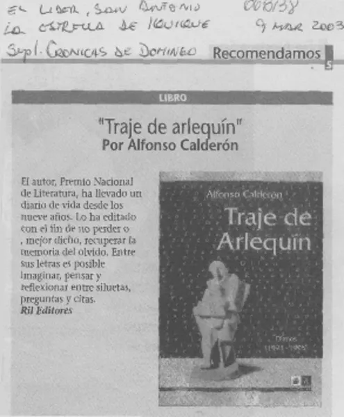 Traje de arlequín.  [artículo]