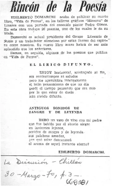 Rincón de la poesía.  [artículo]