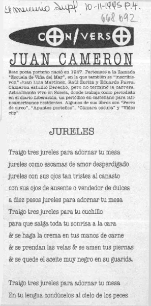 Juan Cameron.  [artículo]
