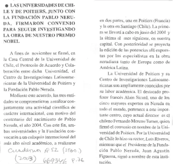 Las Universidades de Chile y de Poitiers  [artículo]