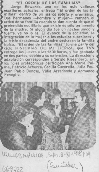 El Orden de las familias.  [artículo]