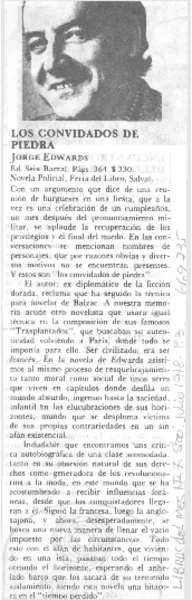 Los Convidados de piedra.  [artículo]