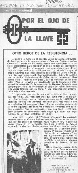 Otro héroe de la resistencia--  [artículo]