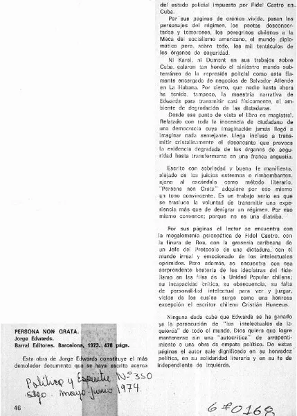 Persona non grata.  [artículo]
