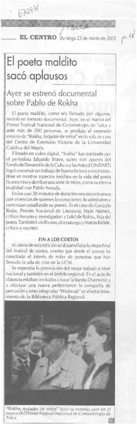 El Poeta maldito sacó aplausos.  [artículo]