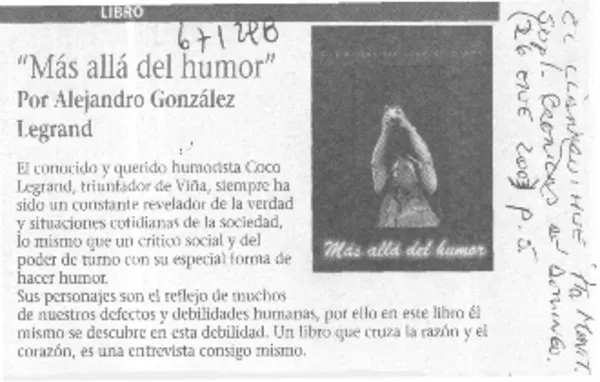 Más allá del humor".  [artículo]