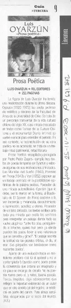 Prosa poética  [artículo] A.B.