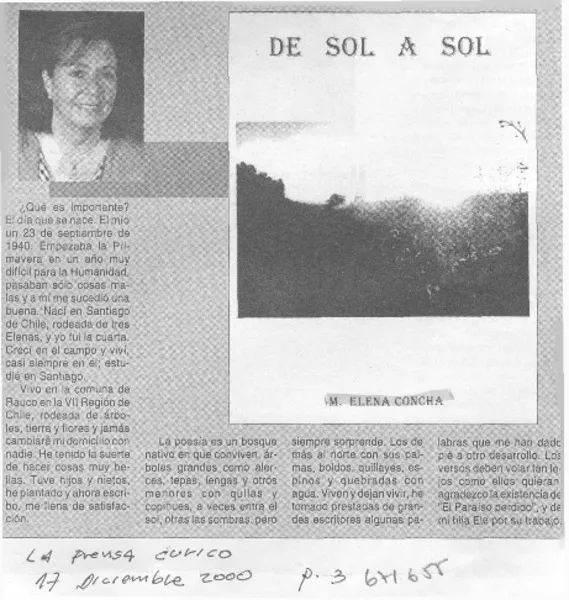 De sol a sol.  [artículo]