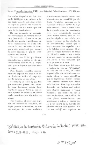 O'Higgins  [artículo] Hernán Díaz Arrieta.