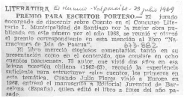 De Julio Flores  [artículo].