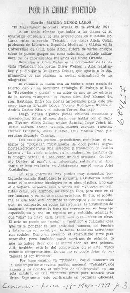 Por un Chile poético  [artículo] Marino Muñoz Lagos.