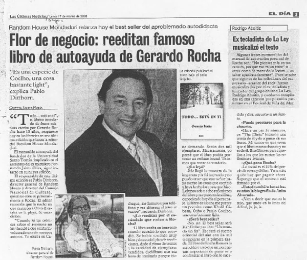 Flor de negocio: reeditan famoso libro de autoayuda de Gerardo Rocha  [artículo] Orietta Santa María.