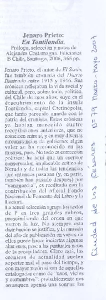 Jenaro Prieto: En Tontilandia  [artículo]Australis.
