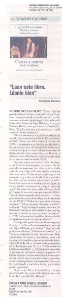"Lean este libro. Léanlo bien"  [artículo]Fernanda Donoso.