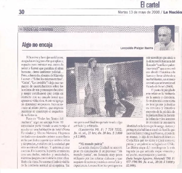 Algo no encaja  [artículo]Leopoldo Pulgar Ibarra.