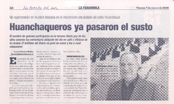 Huanchaqueros ya pasaron el susto  [artículo]Lorena Pereira Molina.