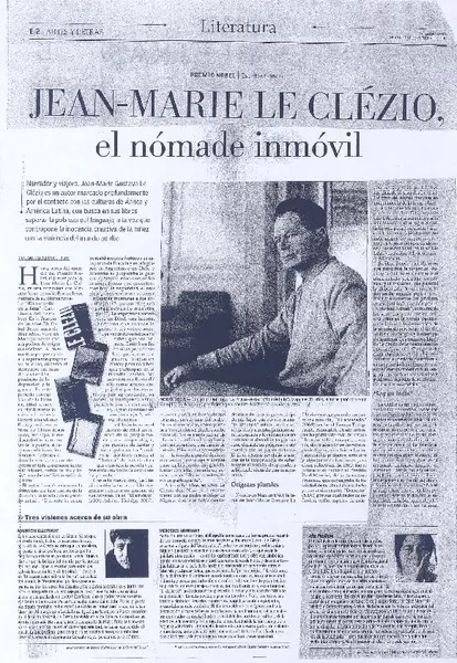 Jena-Marie Le Clézio, el nómade inmóvil  [artículo] Tatiana calderón Le Joliff.
