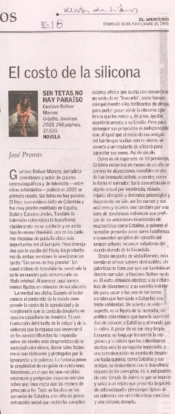 El costo de la silicona  [artículo] José Promis.