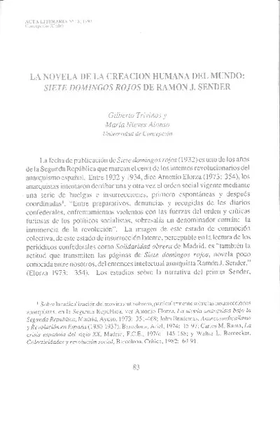 La novela de la ceación humana del mundo  [artículo] María Nieves Alonso <y> Gilberto Triviños.