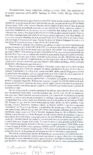 Una antología de la poesía argentina (1970-2008)  [artículo]