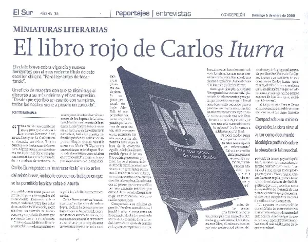 El libro rojo de Carlos Iturra  [artículo] Tito Matamala