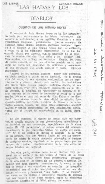 Las hadas y los diablos  [artículo] Gonzalo Drago.