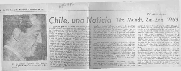 Chile, una noticia  [artículo] Hugo Montes.
