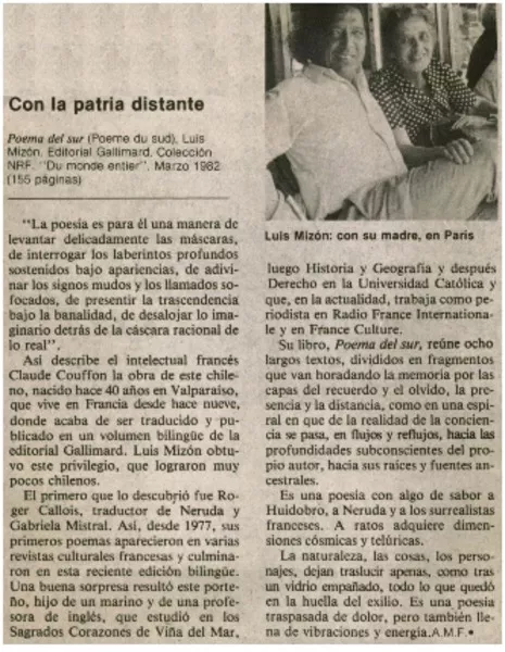 Con la patria distante  [artículo] A.M.F.