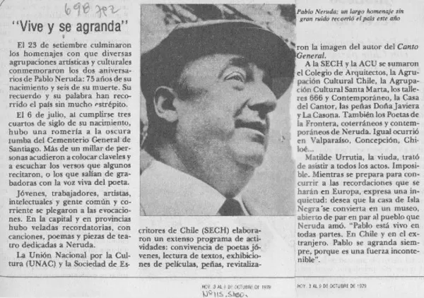 "Vive y se agranda".  [artículo]