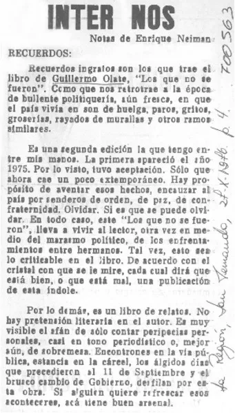 Recuerdos  [artículo] Enrique Neiman.